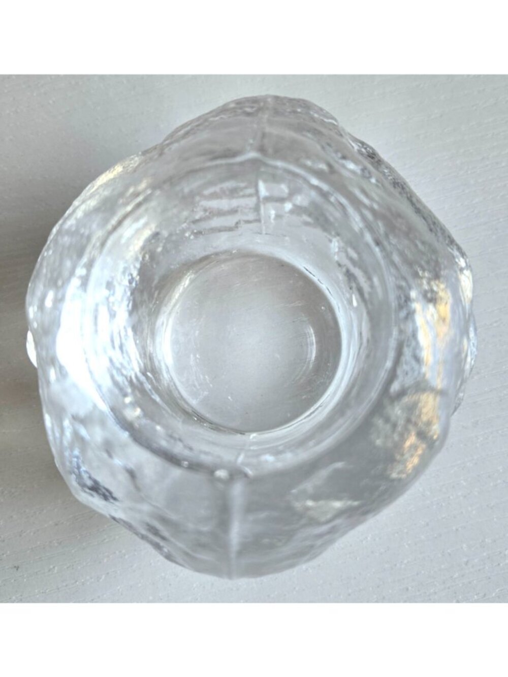 Vintage KOSTA BODA Snowball Candle Votive 3 inch H x 3.5 inch W Signed - Picture 5 of 6